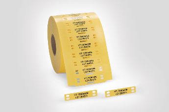 TIPTAG PU - odporny na działanie UV, żółty oznacznik do kabli, przeznaczony do wysokich temperatur