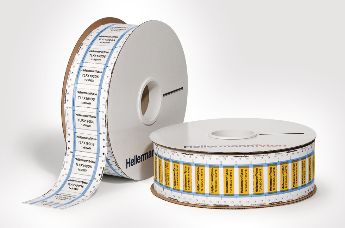 Najwyższej jakości produkty do oznaczania firmy HellermannTyton: rurki termokurczliwe do nadruku, etykiety samoprzylepne, tłoczone szyldy ze stali nierdzewnej i wiele innych