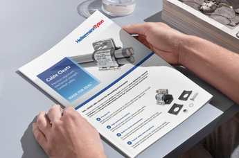 Uchwyty kablowe typu trefoil do prowadzenia trójkątnego (w formie koniczyny)