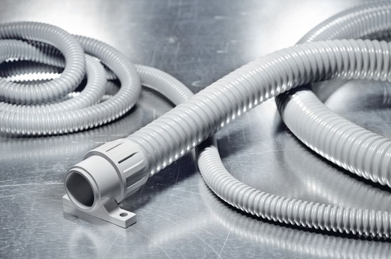 Rura karbowana wzmocniona spiralą