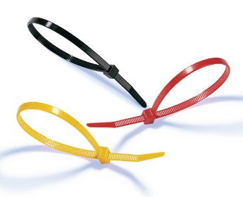 Opaski kablowe HellermannTyton są dostępne w różnych rozmiarach i kolorach.