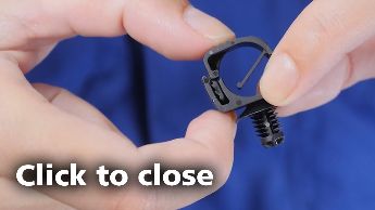 Reopenable Holder Clip for wire harnesses and tubes in white goods