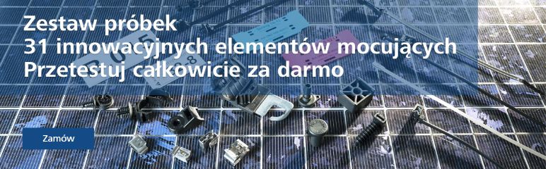 Wybrane opaski kablowe i mocowania HellermannTyton dostępne w zestawie próbek produktów przeznaczonych do instalacji fotowoltaicznych